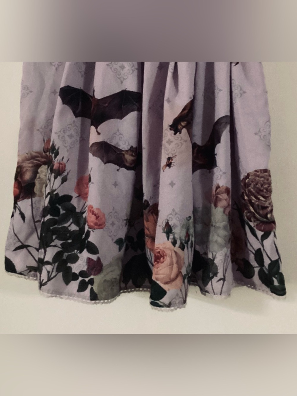Mossbadger Chiropteran Garden/Bat Skirt - Short - Lavender - Size 16 - Rare - Picture 4 of 10
